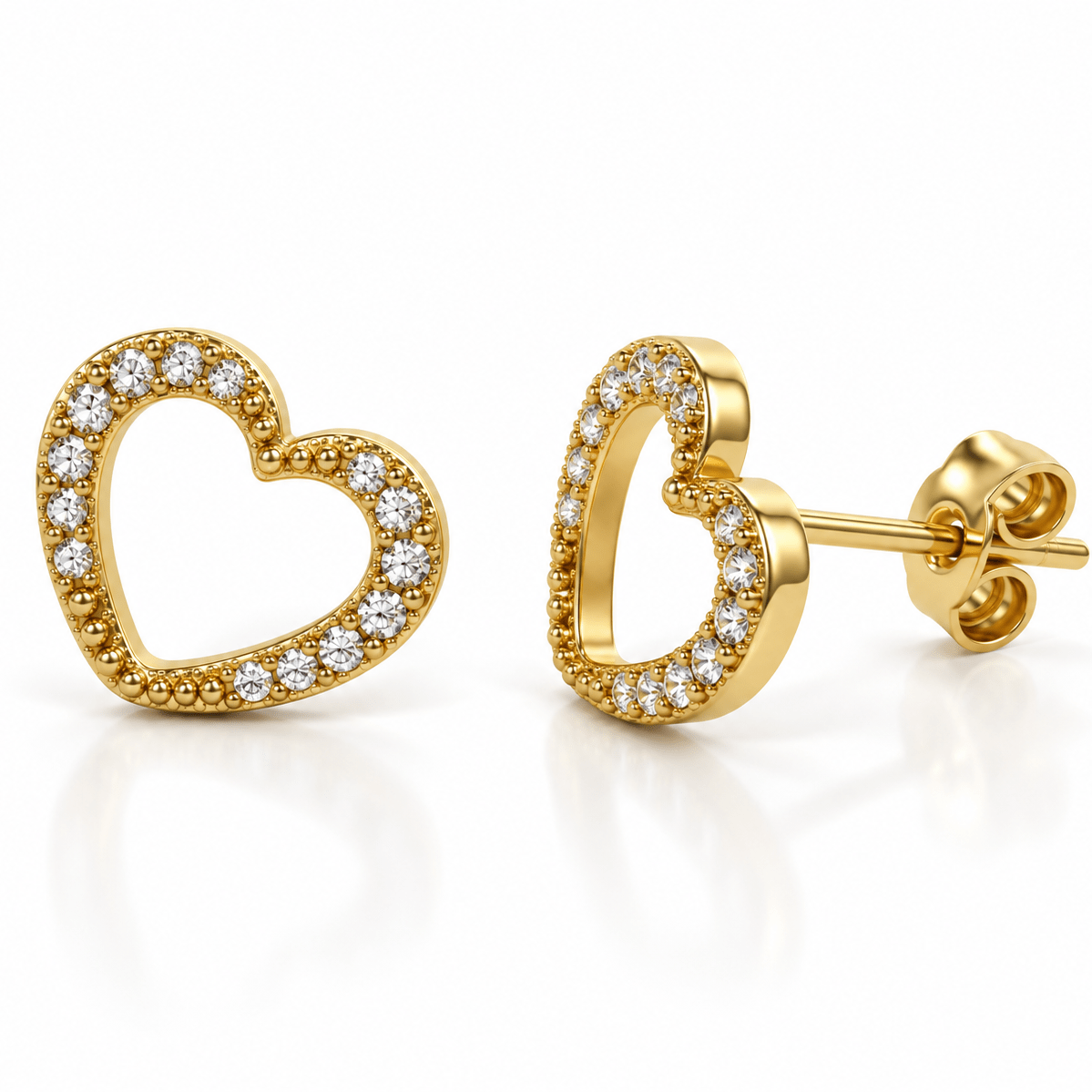 Boucles d'oreilles coeur